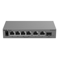 RG-ES207GS-P REYEE 7-Port Gigabit Smart Cloud Managed PoE Switch, 1 x SFP Uplink