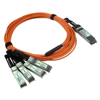 QSFP+ Active Optical Breakout Cable 40G 3M
